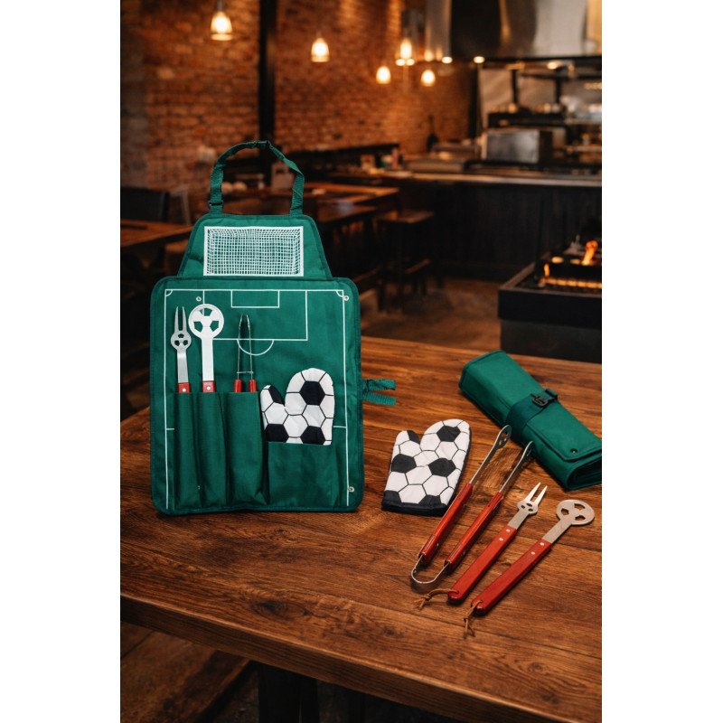 Set Parrillero Futbolista | Regalo Deportivo para Asados