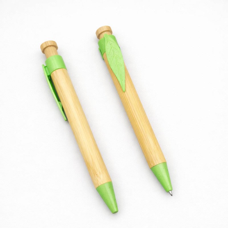 Bolígrafo de Bambú Hoja Ecológico | Promocional %shop-name%%separator%%product-name%%discount-price%