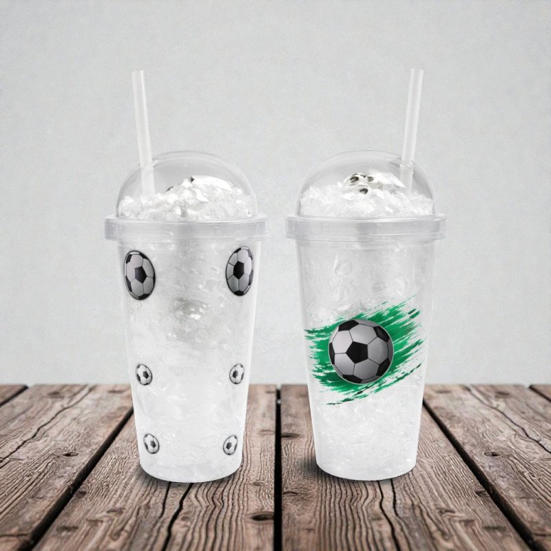 Tomatodo Fútbol Azul-Blanco Doble Pared | FROZE