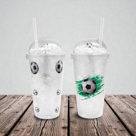 Tomatodo Fútbol Azul-Blanco Doble Pared | FROZE