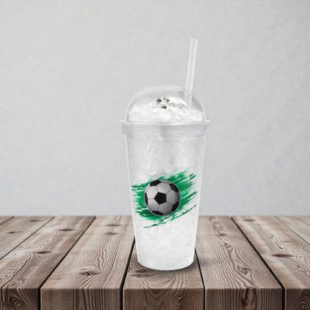 Tomatodo Fútbol Azul-Blanco Doble Pared | FROZE