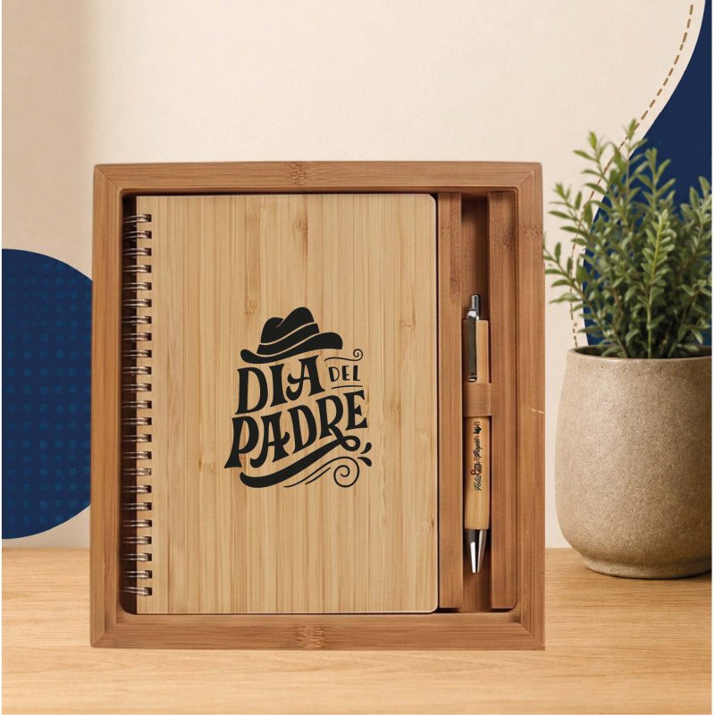 Kit de Bambú Personalizado | Regalo Corporativo Ecológico