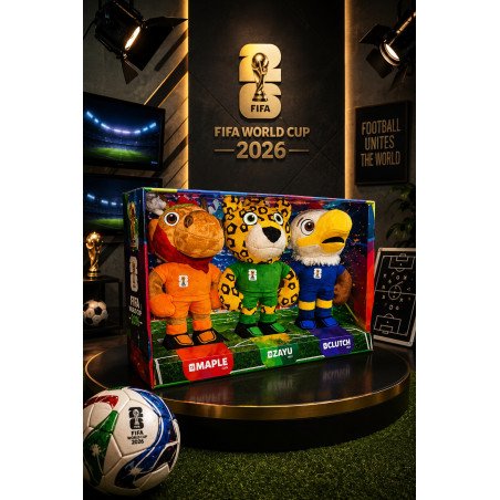 Kit de Peluches de las 3 Mascotas del Mundial | Colección Exclusiva