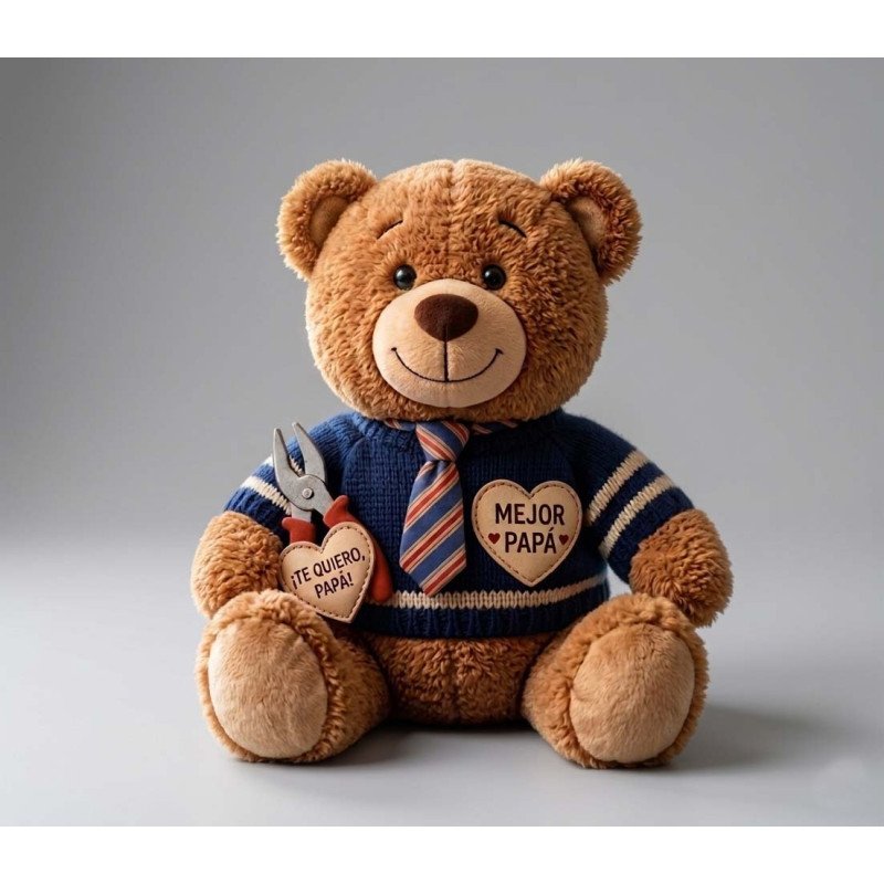 Peluche Personalizado Día del Padre con Camiseta | Regalo Original para Papá
