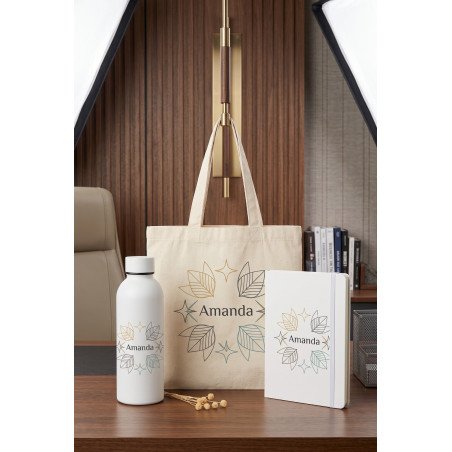 Set Ecológico Personalizado: Tote Bag, Botella y Libreta