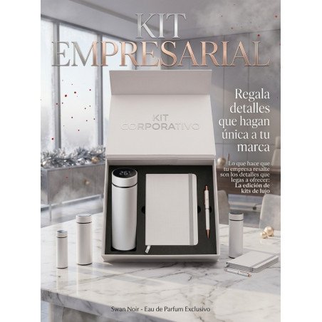 Kit con Termo Inteligente, Libreta y Bolígrafo