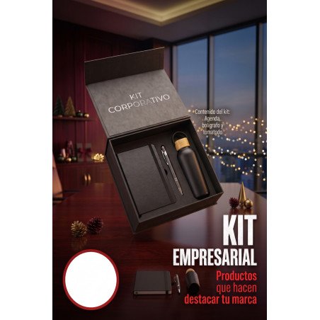 Kit con Tomatodo Tapa de Bambú, Agenda y Bolígrafo
