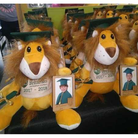 Peluche de León Personalizado para Graduación 25 cm
